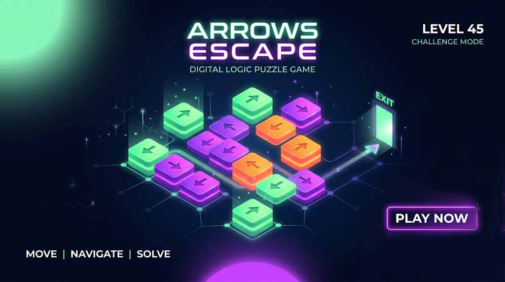 Arrows Escape Logic Puzzle Gameplay USA